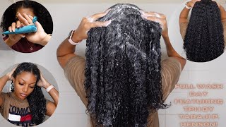 Wash Day ! Trying TPH by Taraji P Henson | Honest Review | Natural Hair | Curly Hair