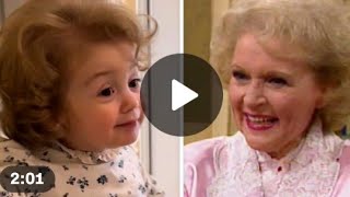 Mini Betty white : Toddlers throwback hairstyle goes viral