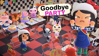 Throwing a Goodbye Party for my Animal Crossing Villagers