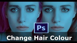 Photoshop Tutorial:How to Change Hair Color in Photoshop screenshot 5