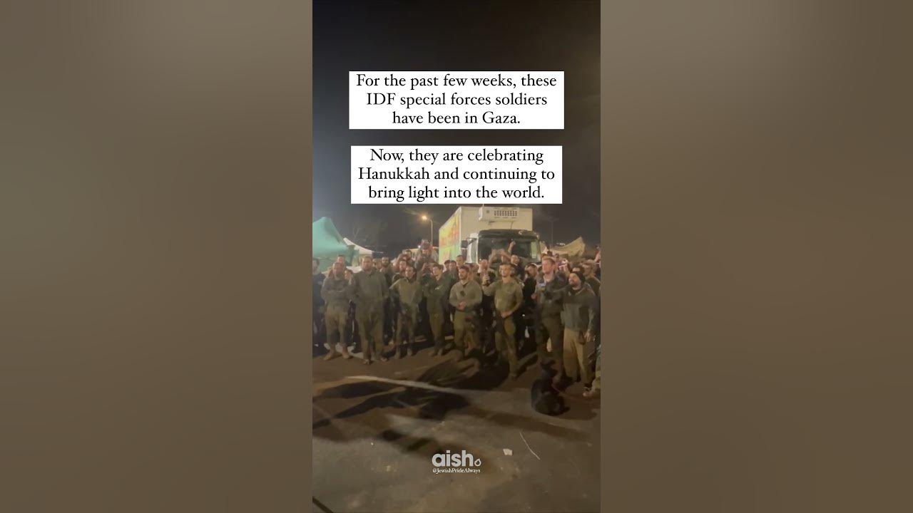 IDF Soldiers Celebrate Hanukkah! 💙