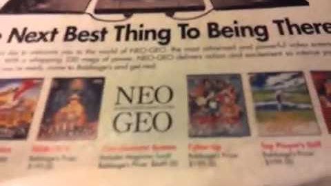 SNK NEO GEO Memory Card: Memory Lane