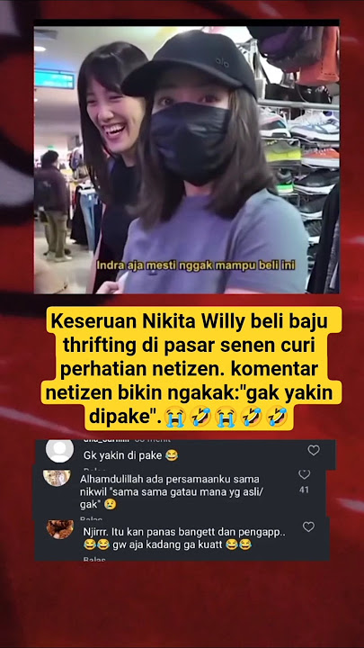 Keseruan Nikita Willy beli baju thrifting di pasar senen curi perhatian netizen #trending #shorts