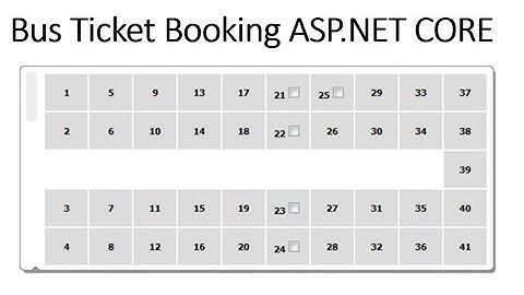 Full Scratch Project Bus Ticket Booking  ASP.NET CORE | Part-5