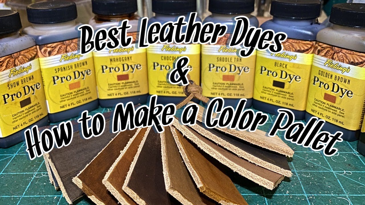 Whats the best option for leather dye? #leatherdyeing #fiebings #ecofl, Leather Craft Ideas