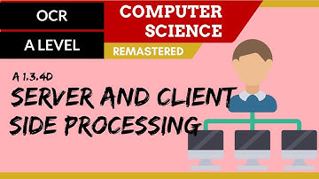 70. OCR A Level (H446) SLR12 - 1.3 Server and client side processing