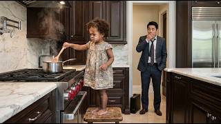 The Korean Billionaire Smelled Something Burning in the Kitchen… Then Found the Maid’s Toddler Cook.