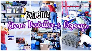 Extreme Clean Declutter Organize | Sring Cleaning Motivation 2022 | Garage Declutter Transformation