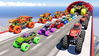 The Most Badass Monster Trucks Jam In the Land of Lava - Crashes Rollovers Fire Jumps Fails Rescue screenshot 2