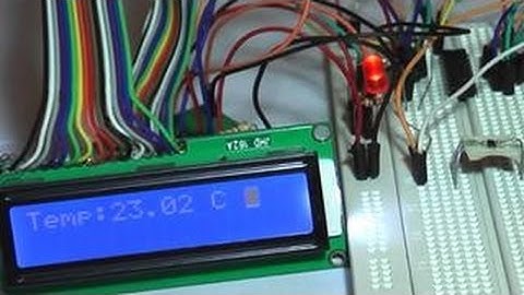 Sensor I2C MPC9800 con PIC16F628 y LCD16x2