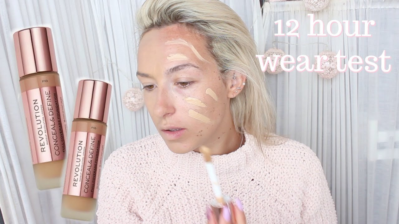 TESTINGNEW REVOLUTION CONCEAL & DEFINE FOUNDATION 12HOUR WEAR DramaticMAC YouTube