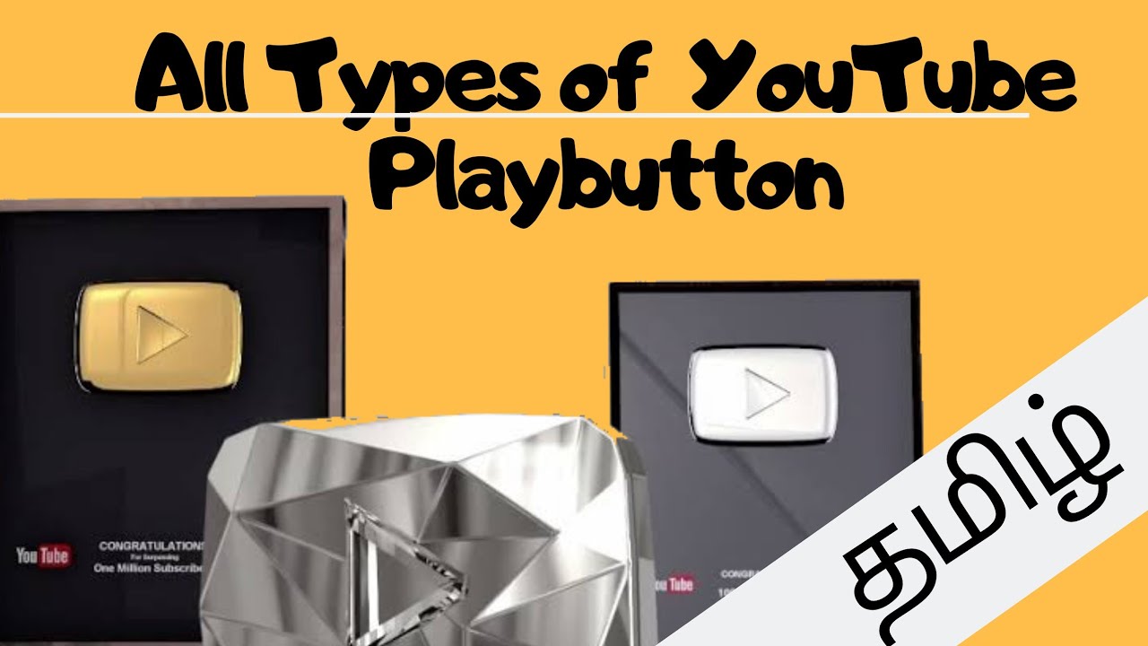 All Types of YouTube Play button | Tech Fox Tamil - YouTube
