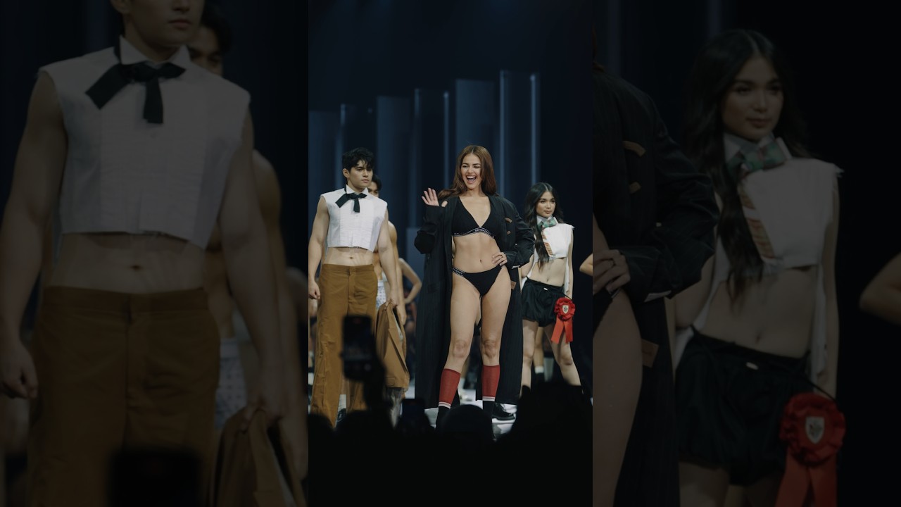 From backstage to the runway 🤍 #benchbodyofwork #janinegutierrez #shortsfeed