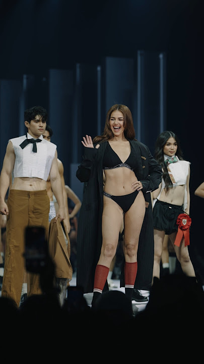 From backstage to the runway 🤍 #benchbodyofwork #janinegutierrez #shortsfeed