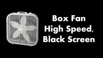 🔴 Box Fan - High Speed, Black Screen 💨⬛ • Live 24/7 • No mid-roll ads