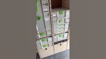 Van racking for Festool Systainers
