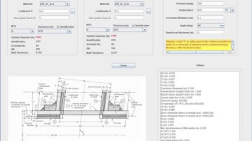 Pipe branch reinforcement pad calculator