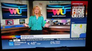 Weather Underground - Wildfires in Cailfornia October 9, 2017