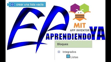 Bloque de Listas - 8.1 App Inventor 2