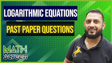 Logarithmic Equations | O Levels Past Paper Questions | Math Screen