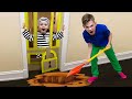 Five Kids Сardboard prison escape + more Children's Songs and Videos