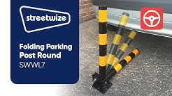 Folding Parking Post Square Tube Streetwize Accessories