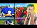 BATALHA SONIC VS HOMEM ARANHA NO DRAGON BALL 😱