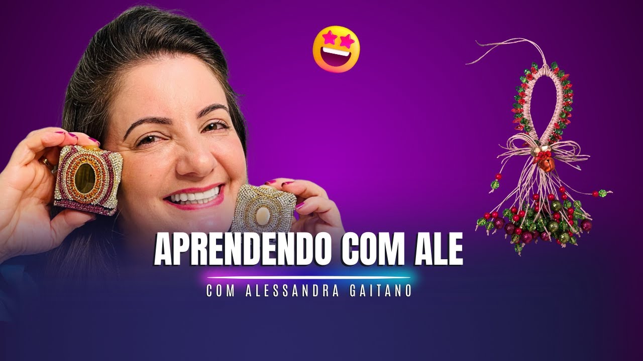 Aprendendo com Ale: Aprenda a Criar Pingente de Porta para o Natal | Live #10