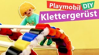 Playmobil DIY Spielplatz Idee | Klettergerüst selber machen | Puppen Spielplatz basteln
