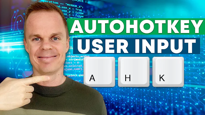 How to get user input (InputBox) in AutoHotkey - AutoHotkey Tutorial #7