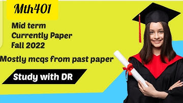 Mth401 current paper // 2023 // #StudywithDR