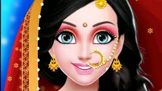 Indian girl makeover wedding girl makup salon||@StylishGamerr ||makeup dressup game screenshot 5