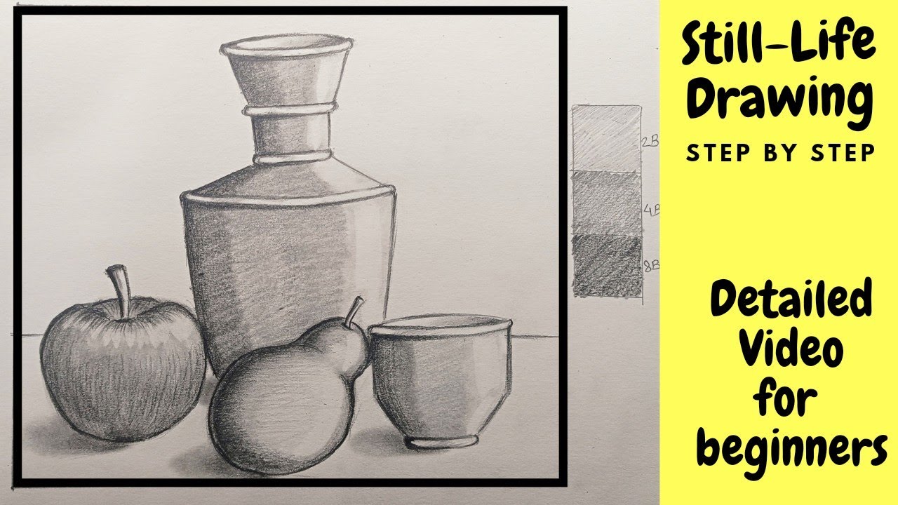 How to Draw a Vase: Still Life Basics – Improve Drawing | Still life drawing,  Still life pencil shading, Improve drawings