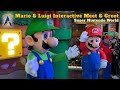 Mario and Luigi Interactive Meet &amp; Greet at Super Nintendo World – Universal Studios Hollywood