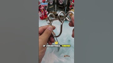 Only smart people can remove this ring in just 3 seconds. #puzzle #puzzlegame #brainteasers #iqtest