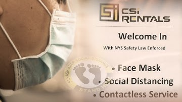 CSI Rentals Is Now Open Safely For You