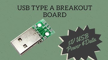 1-Minute Intro: USB Type A Male Breakout Board for Prototyping and Power Supply