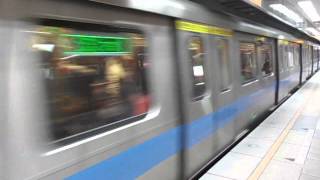 台北捷運改裝C301型(013/014)進站(雙連).avi