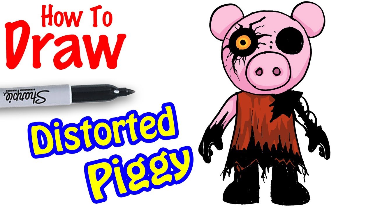 How to draw Distorted Tio (Piggy) 