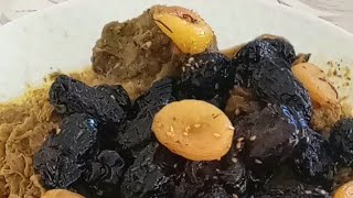Moroccan dish of beef with prunes طبق مغربي باللحم والبرقوق #1000_subscraibe#shorts