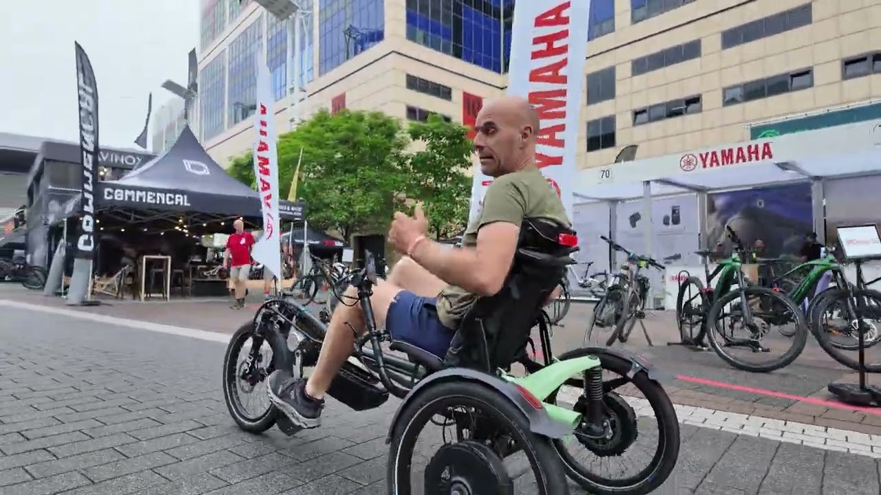 Hase Bikes Kettwiesel one Prototype driewieler  met het drive by wire systeem van Cixi.