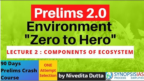 Prelims 2.0 Environment: L2 Components of Ecosystem #6 pm_Environment