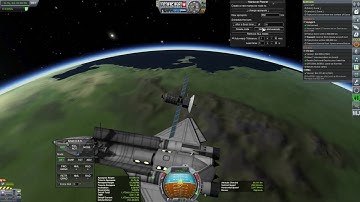 Kerbal Space Program - deploying a satellite with a SSTO [KSP]