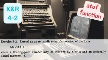 The C Programming Language K&R: 4-2 Solution