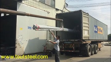 Stainless steel pipe loading