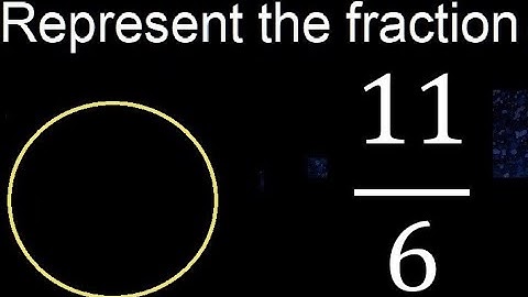 Represent 11/6 graphically . Graphic representation of fractions, graph