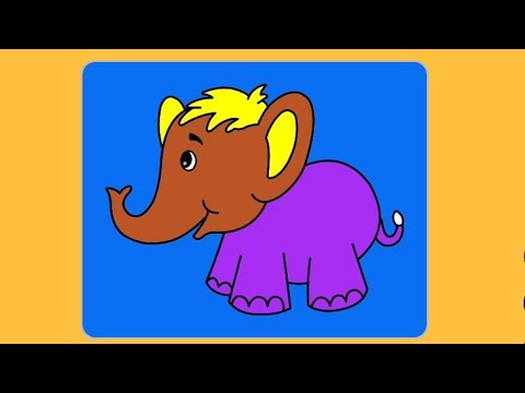 elephant colour video #coloring # colour video game #purple colour ...