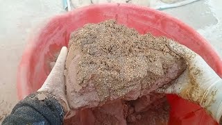 🆕 red dirt wet chunks dry crumble in tub wd pouring mouthwatering yummy 🤤😋 plz like subscribe ❤️