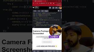 ACCESS YOUR WEBCAM USING JAVASCRIPT 🤯