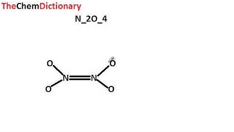 Lewis Dot Diagram N2O4 (Dinitrogen tetroxide)